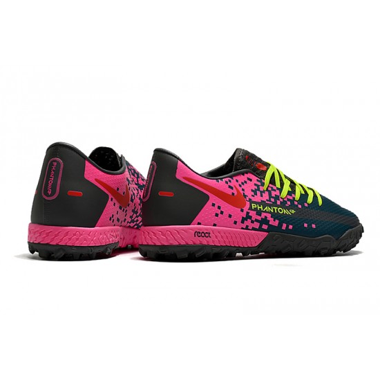 Nike React Phantom GT Pro TF Pink Green Black 39-45