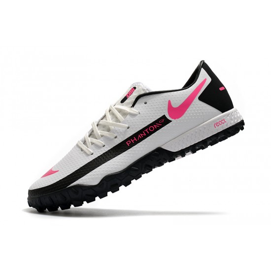 Nike React Phantom GT Pro TF White Black Pink 39-45