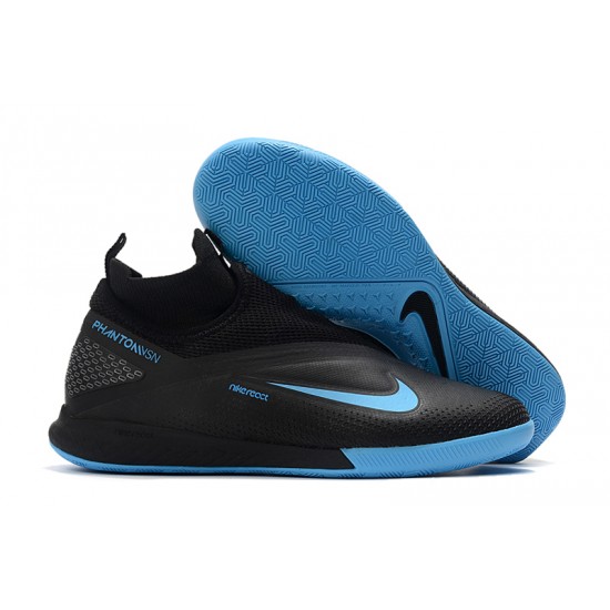 Nike React Phantom Vision 2 Pro Dynamic Fit IC Black Blue 39-45