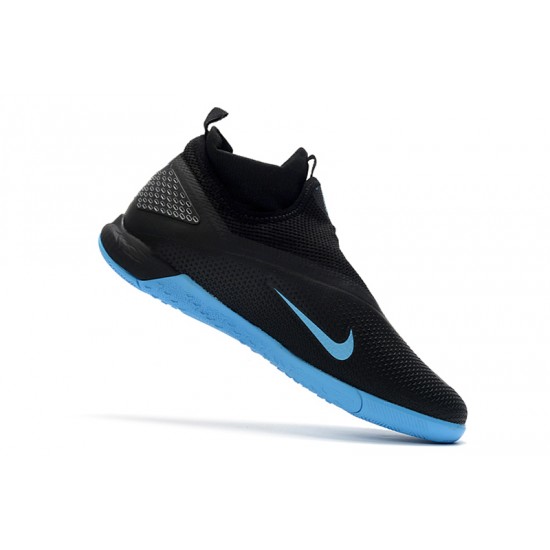 Nike React Phantom Vision 2 Pro Dynamic Fit IC Black Blue 39-45