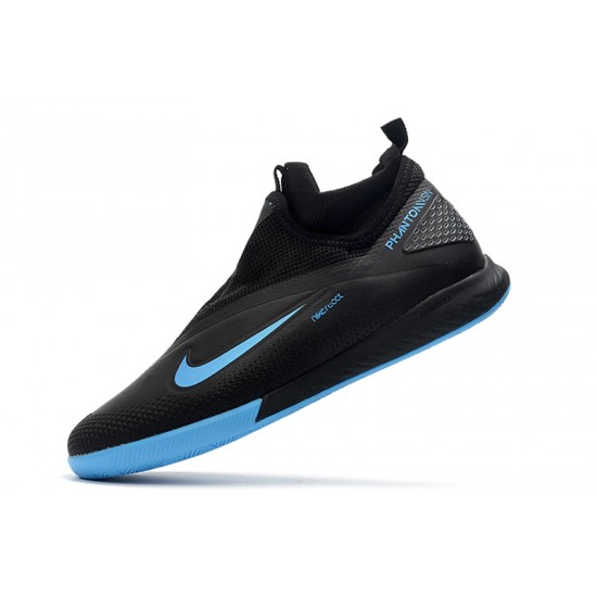 Nike React Phantom Vision 2 Pro Dynamic Fit IC Black Blue 39-45