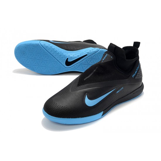 Nike React Phantom Vision 2 Pro Dynamic Fit IC Black Blue 39-45