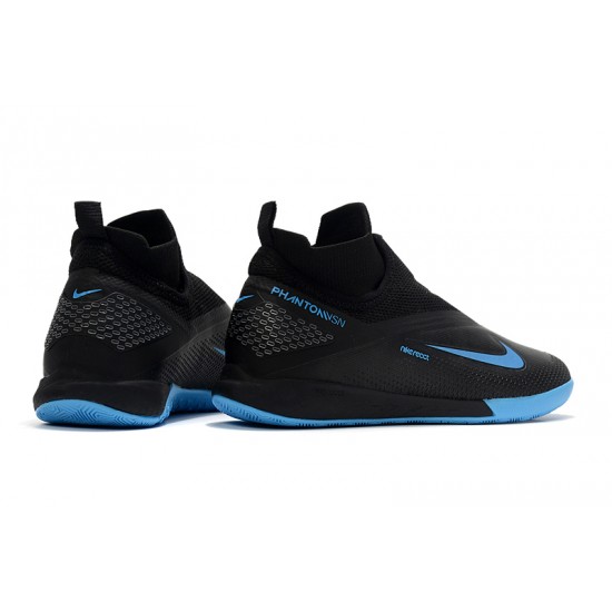 Nike React Phantom Vision 2 Pro Dynamic Fit IC Black Blue 39-45