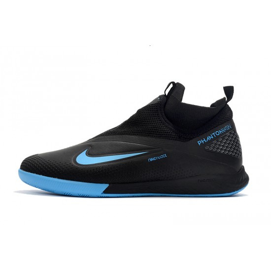 Nike React Phantom Vision 2 Pro Dynamic Fit IC Black Blue 39-45