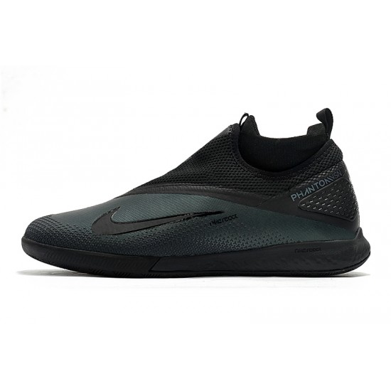 Nike React Phantom Vision 2 Pro Dynamic Fit IC Black Green 39-45