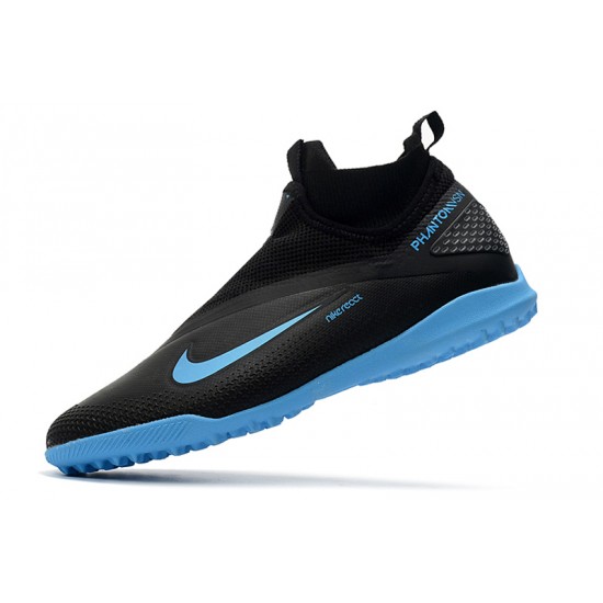 Nike React Phantom Vision 2 Pro Dynamic Fit TF Black Blue 39-45