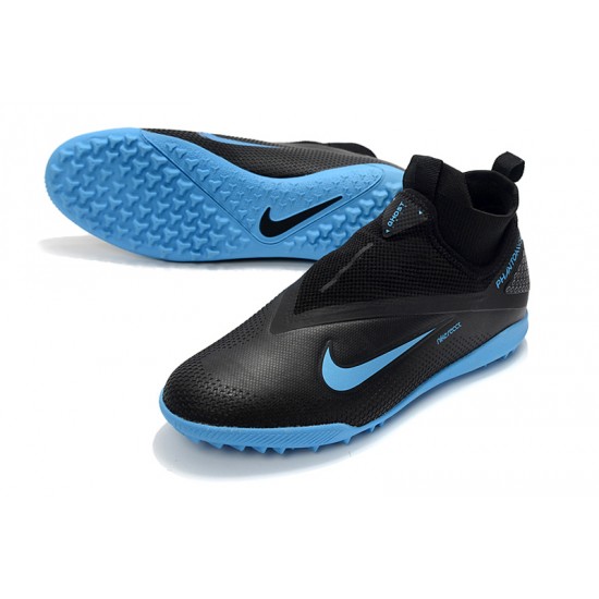 Nike React Phantom Vision 2 Pro Dynamic Fit TF Black Blue 39-45