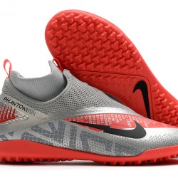 Nike React Phantom Vision 2 Pro Dynamic Fit TF Grey Red 39-45