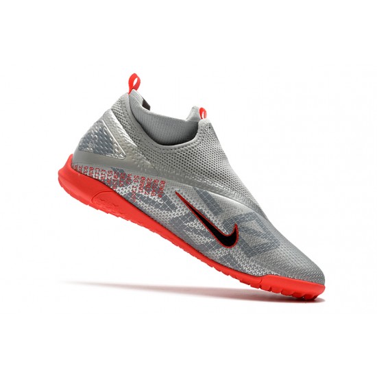 Nike React Phantom Vision 2 Pro Dynamic Fit TF Grey Red 39-45