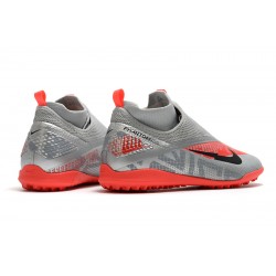 Nike React Phantom Vision 2 Pro Dynamic Fit TF Grey Red 39-45