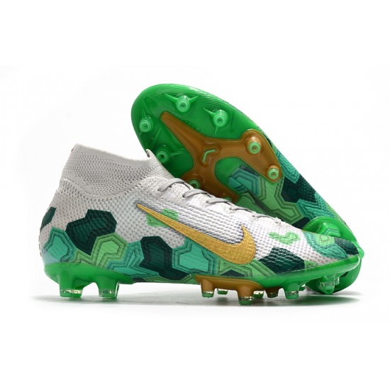 Nike Superfly 7 Elite SE AG White Green Gold 39-45