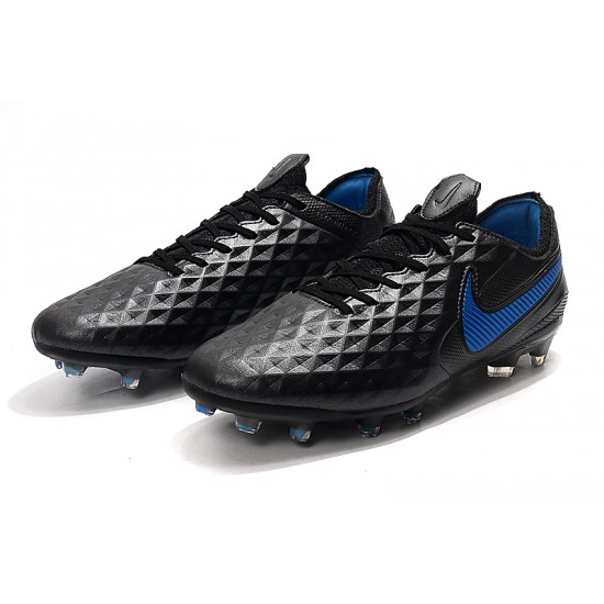 Nike Tiempo Legend 8 Elite FG Black Blue 39-45