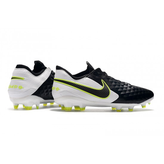 Nike Tiempo Legend 8 Elite FG Black White Green 39-45