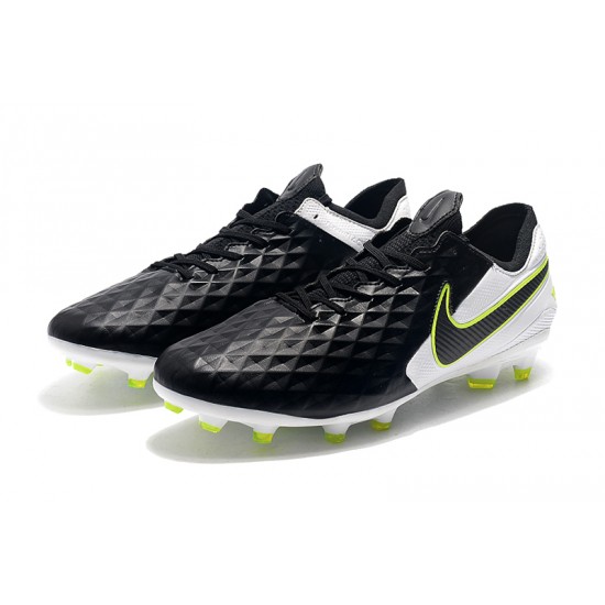 Nike Tiempo Legend 8 Elite FG Black White Green 39-45