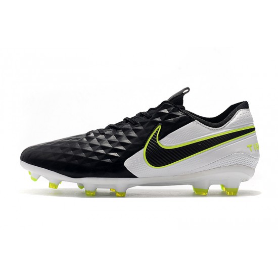 Nike Tiempo Legend 8 Elite FG Black White Green 39-45