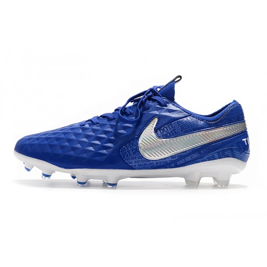 Nike Tiempo Legend 8 Elite FG Blue Silver 39-45