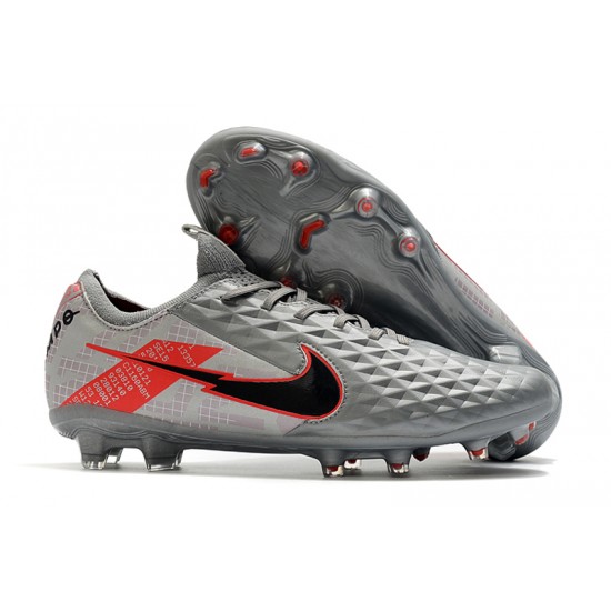 Nike Tiempo Legend 8 Elite FG Grey Red Black 39-45