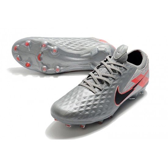 Nike Tiempo Legend 8 Elite FG Grey Red Black 39-45