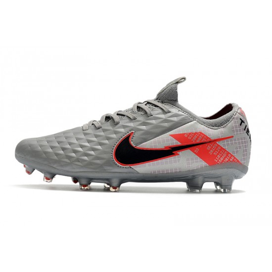 Nike Tiempo Legend 8 Elite FG Grey Red Black 39-45