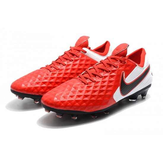 Nike Tiempo Legend 8 Elite FG Red White Black 39-45