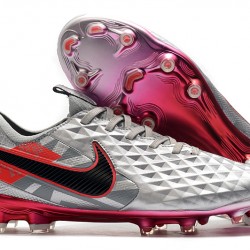 Nike Tiempo Legend 8 Elite FG Silver Red Black 39-45