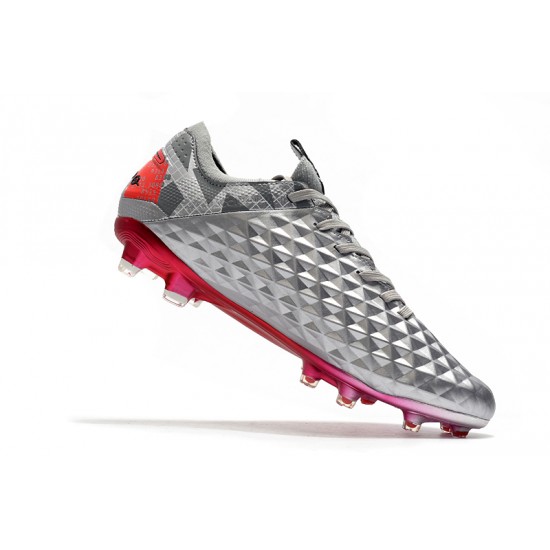 Nike Tiempo Legend 8 Elite FG Silver Red Black 39-45