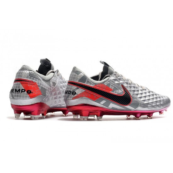 Nike Tiempo Legend 8 Elite FG Silver Red Black 39-45