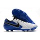 Nike Tiempo Legend 8 Elite FG White Blue Black 39-45