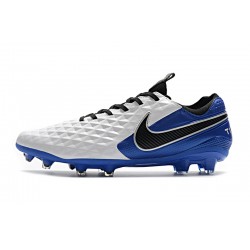 Nike Tiempo Legend 8 Elite FG White Blue Black 39-45