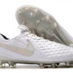 Nike Tiempo Legend 8 Elite FG White Silver 39-45