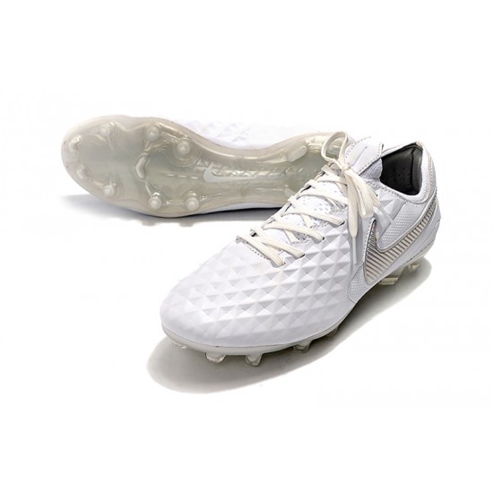 Nike Tiempo Legend 8 Elite FG White Silver 39-45