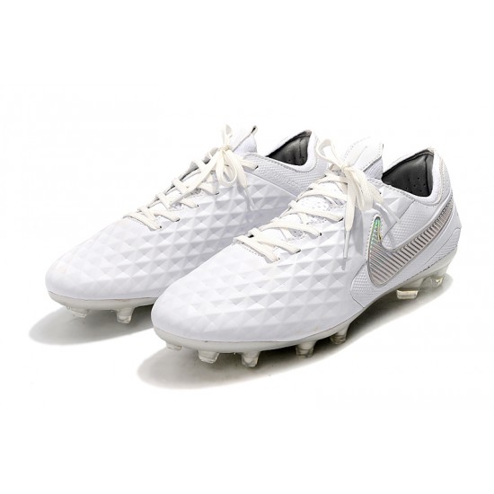 Nike Tiempo Legend 8 Elite FG White Silver 39-45