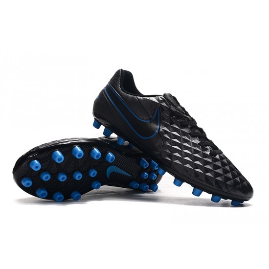 Nike Tiempo Legend VIII Acadermy AG Black Blue 39-45