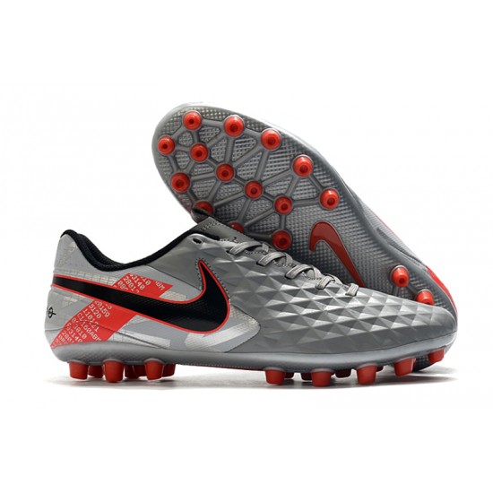 Nike Tiempo Legend VIII Acadermy AG Grey Red Black 39-45