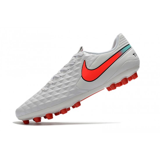 Nike Tiempo Legend VIII Acadermy AG White Pink Blue 39-45