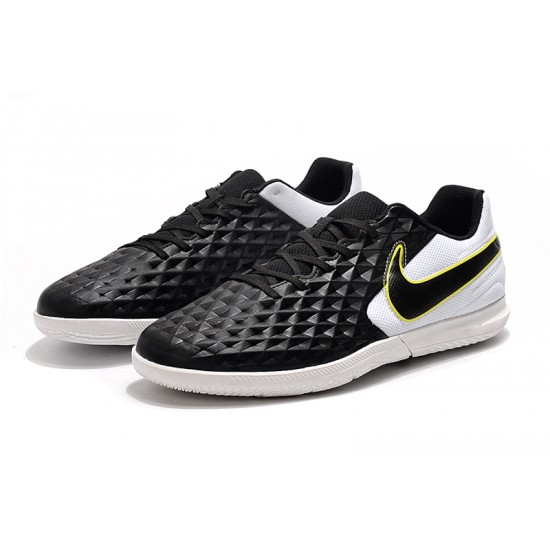 Nike Tiempo Legend VIII Club IC Black White Green 39-45