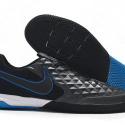 Nike Tiempo Lunar Legend VIII Pro IC Black Blue 39-45