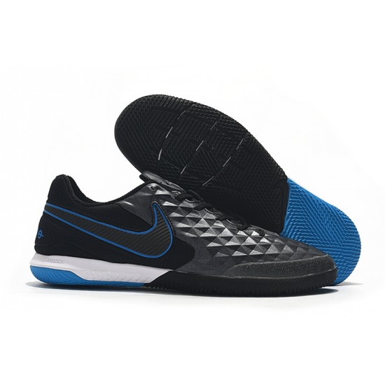 Nike Tiempo Lunar Legend VIII Pro IC Black Blue 39-45