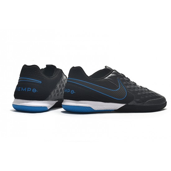 Nike Tiempo Lunar Legend VIII Pro IC Black Blue 39-45