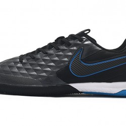 Nike Tiempo Lunar Legend VIII Pro IC Black Blue 39-45