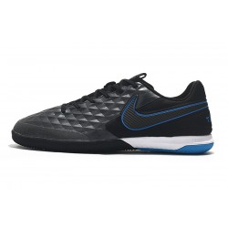 Nike Tiempo Lunar Legend VIII Pro IC Black Blue 39-45