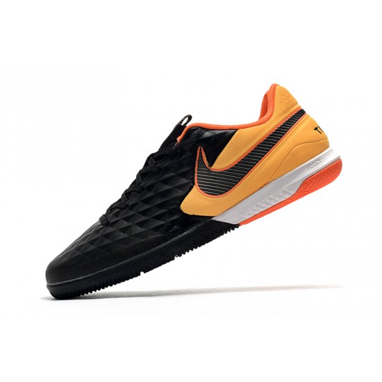 Nike Tiempo Lunar Legend VIII Pro IC Black Orange 39-45