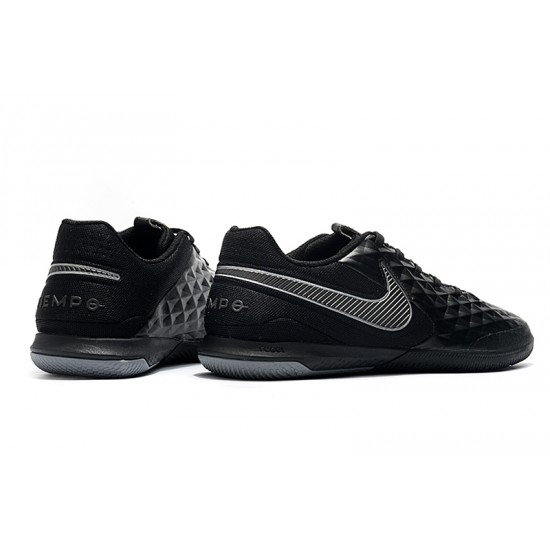 Nike Tiempo Lunar Legend VIII Pro IC Black Silver 39-45