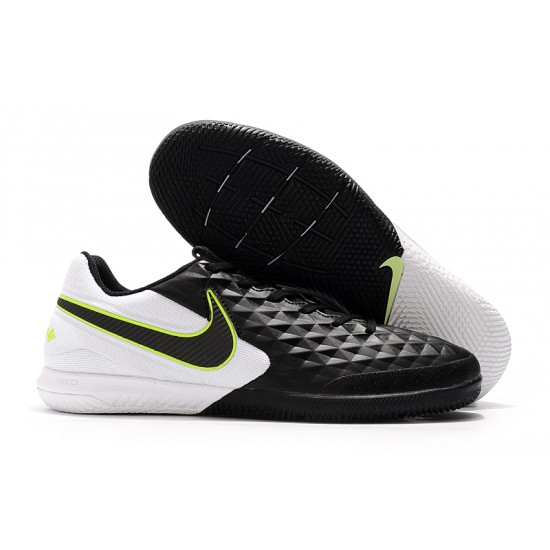 Nike Tiempo Lunar Legend VIII Pro IC Black White Green 39-45