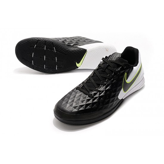 Nike Tiempo Lunar Legend VIII Pro IC Black White Green 39-45