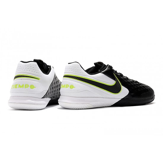 Nike Tiempo Lunar Legend VIII Pro IC Black White Green 39-45