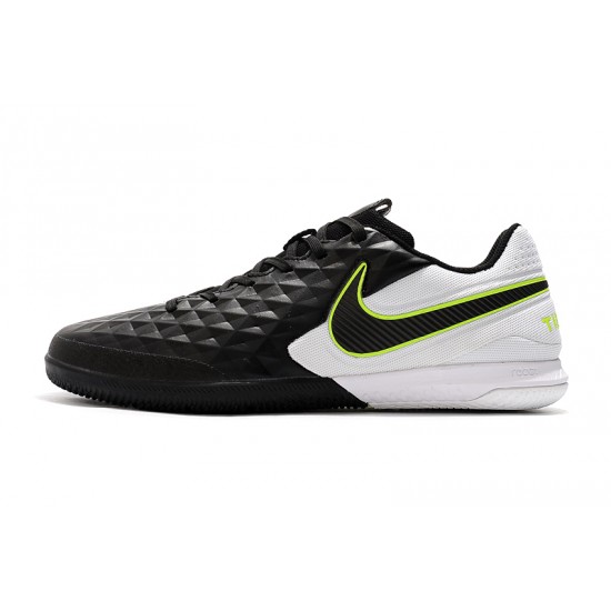 Nike Tiempo Lunar Legend VIII Pro IC Black White Green 39-45