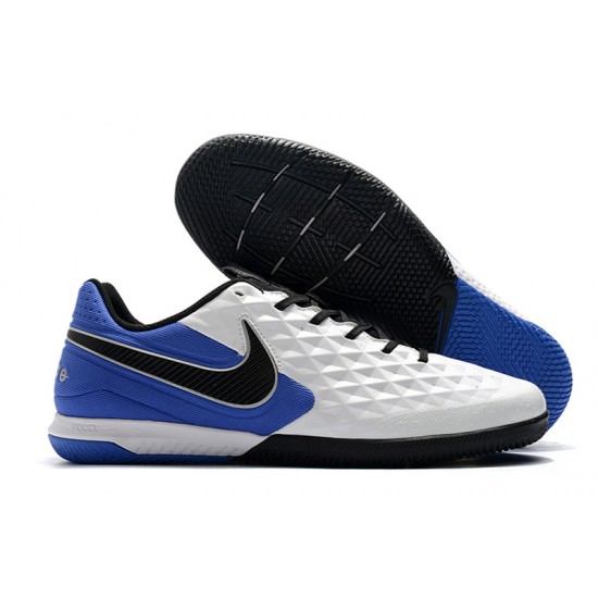 Nike Tiempo Lunar Legend VIII Pro IC White Blue Black 39-45