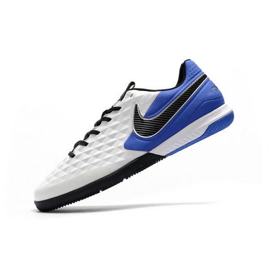 Nike Tiempo Lunar Legend VIII Pro IC White Blue Black 39-45