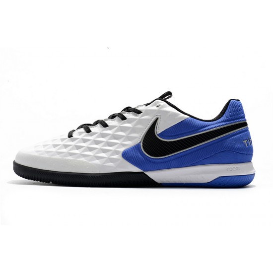 Nike Tiempo Lunar Legend VIII Pro IC White Blue Black 39-45